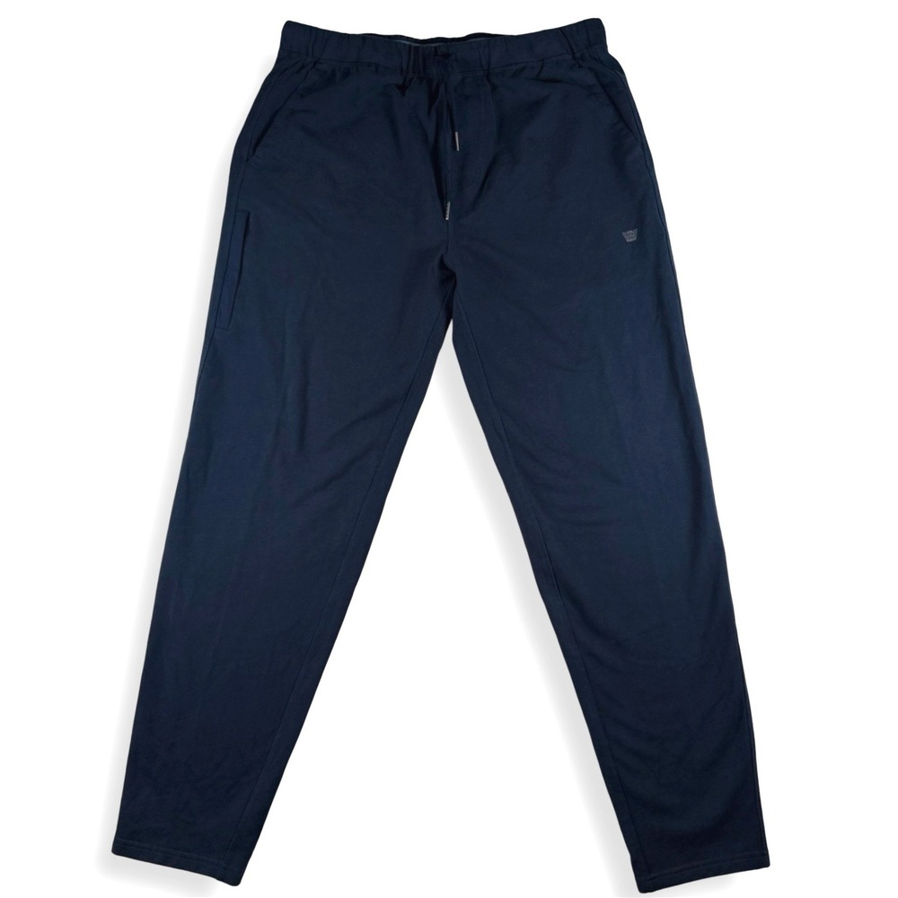 Mack Weldon Ace Sweatpants Mens Large Navy Blue French Terry Joggers A384